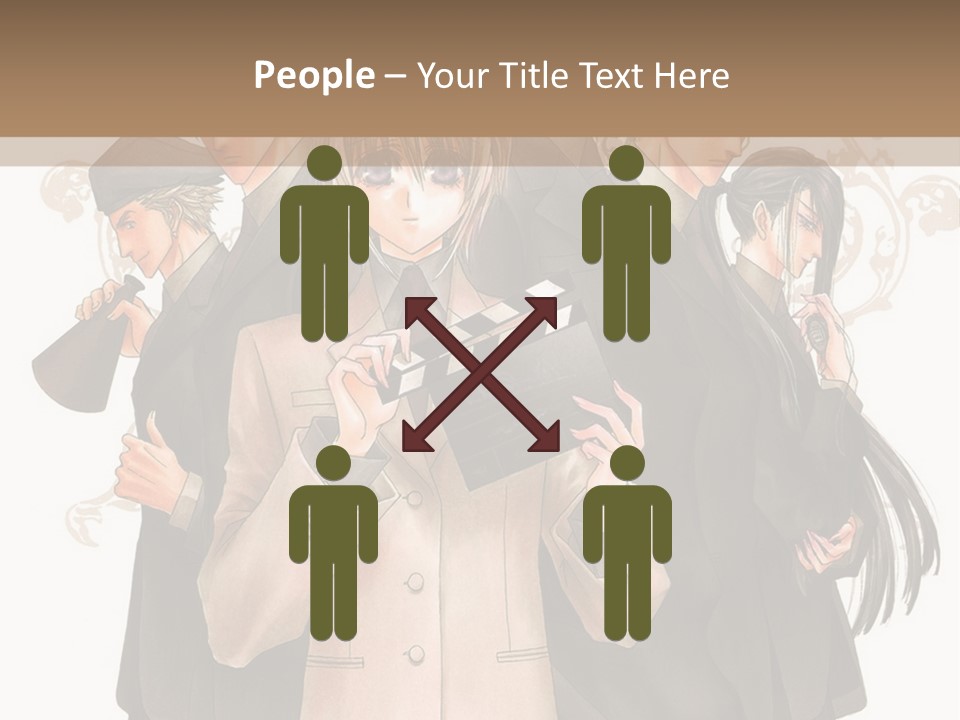 A Group Of People Standing Next To Each Other PowerPoint Template