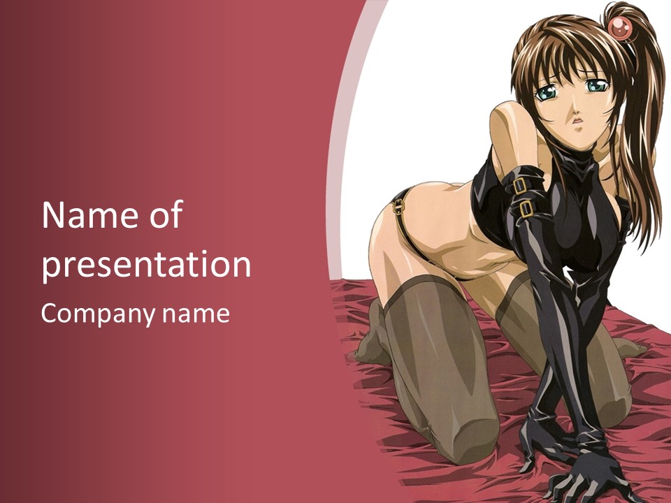 A Woman Sitting On The Ground With Her Legs Crossed PowerPoint Template