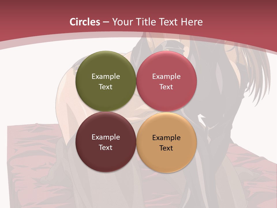 A Woman Sitting On The Ground With Her Legs Crossed PowerPoint Template