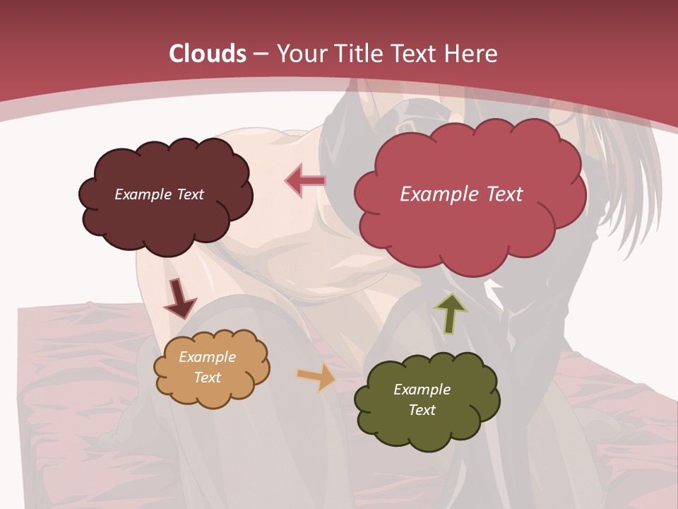 A Woman Sitting On The Ground With Her Legs Crossed PowerPoint Template
