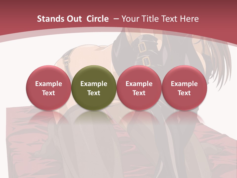 A Woman Sitting On The Ground With Her Legs Crossed PowerPoint Template