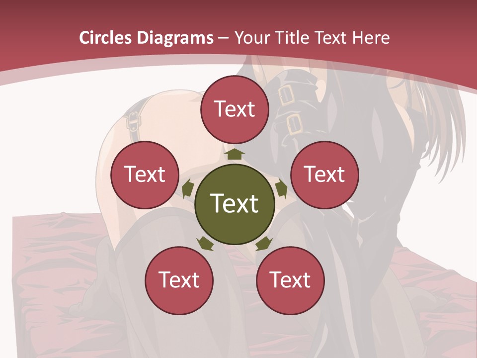 A Woman Sitting On The Ground With Her Legs Crossed PowerPoint Template