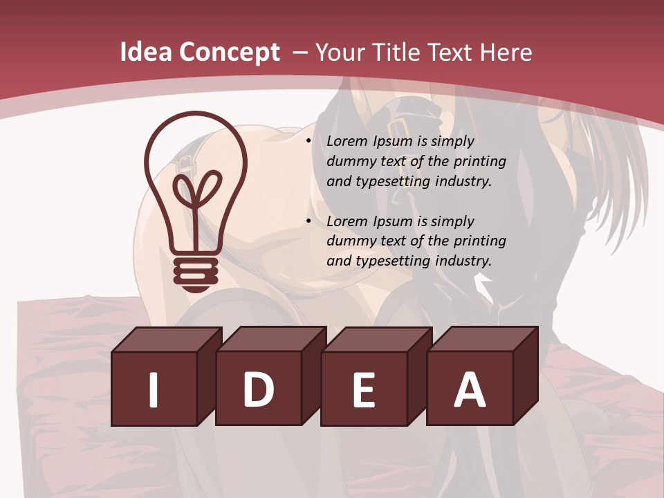 A Woman Sitting On The Ground With Her Legs Crossed PowerPoint Template