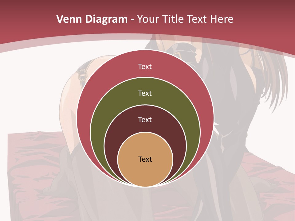 A Woman Sitting On The Ground With Her Legs Crossed PowerPoint Template