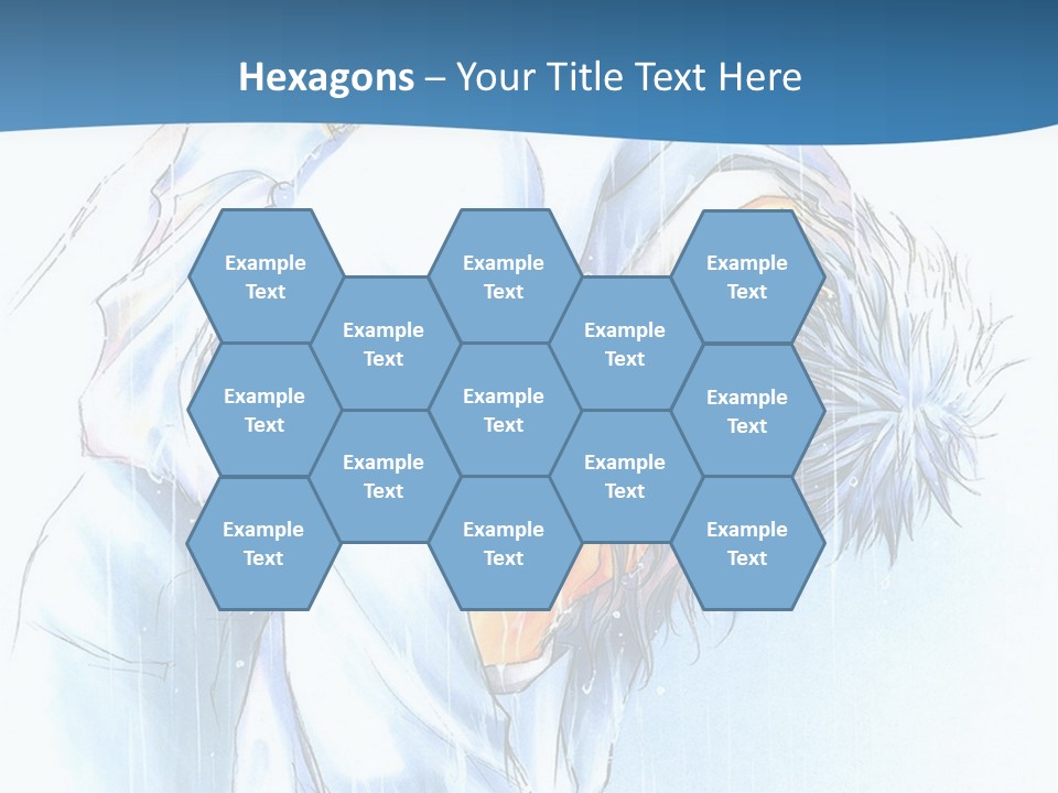 A Man Sleeping On A Bed With His Head In His Hands PowerPoint Template