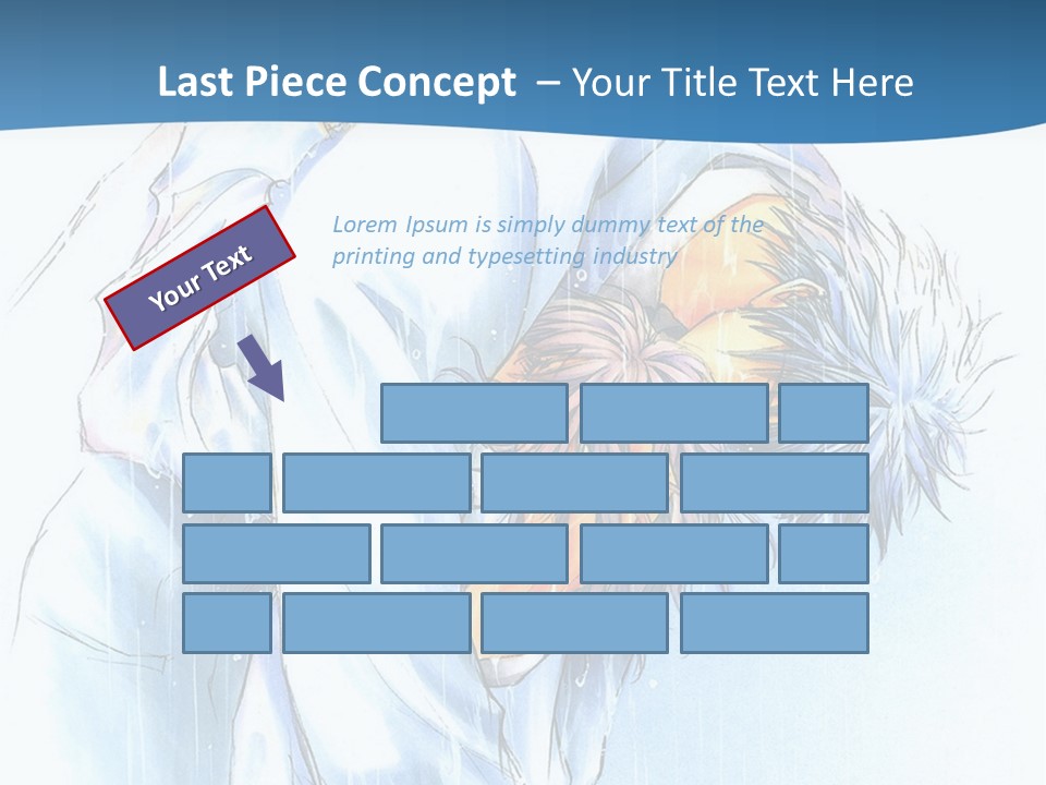 A Man Sleeping On A Bed With His Head In His Hands PowerPoint Template