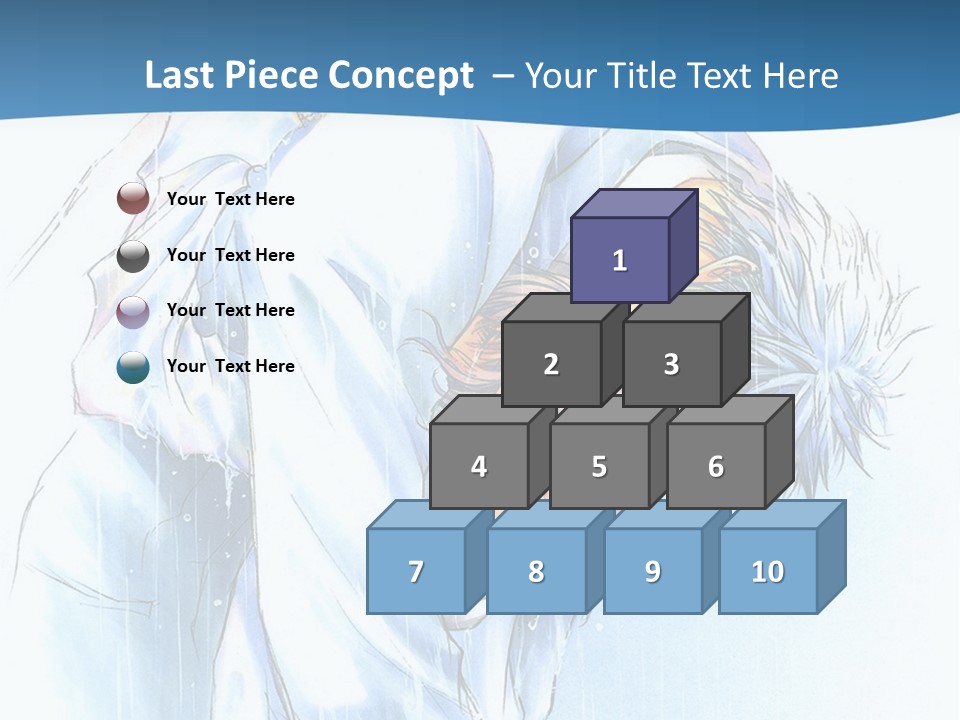 A Man Sleeping On A Bed With His Head In His Hands PowerPoint Template