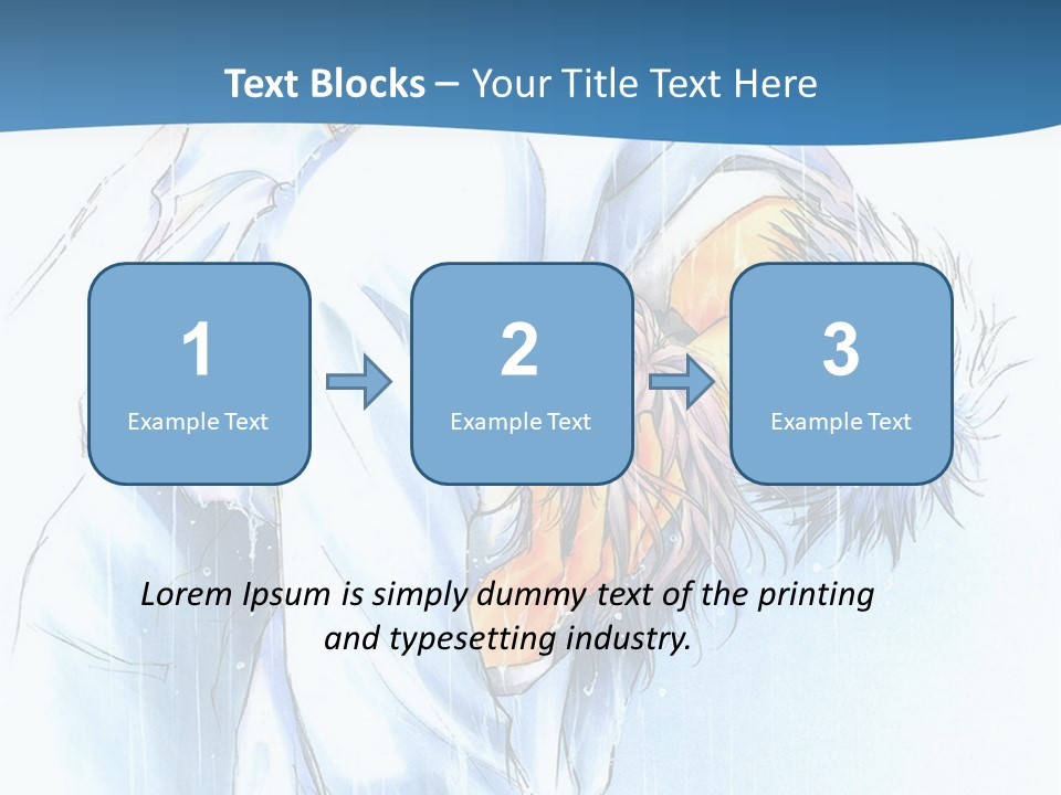 A Man Sleeping On A Bed With His Head In His Hands PowerPoint Template