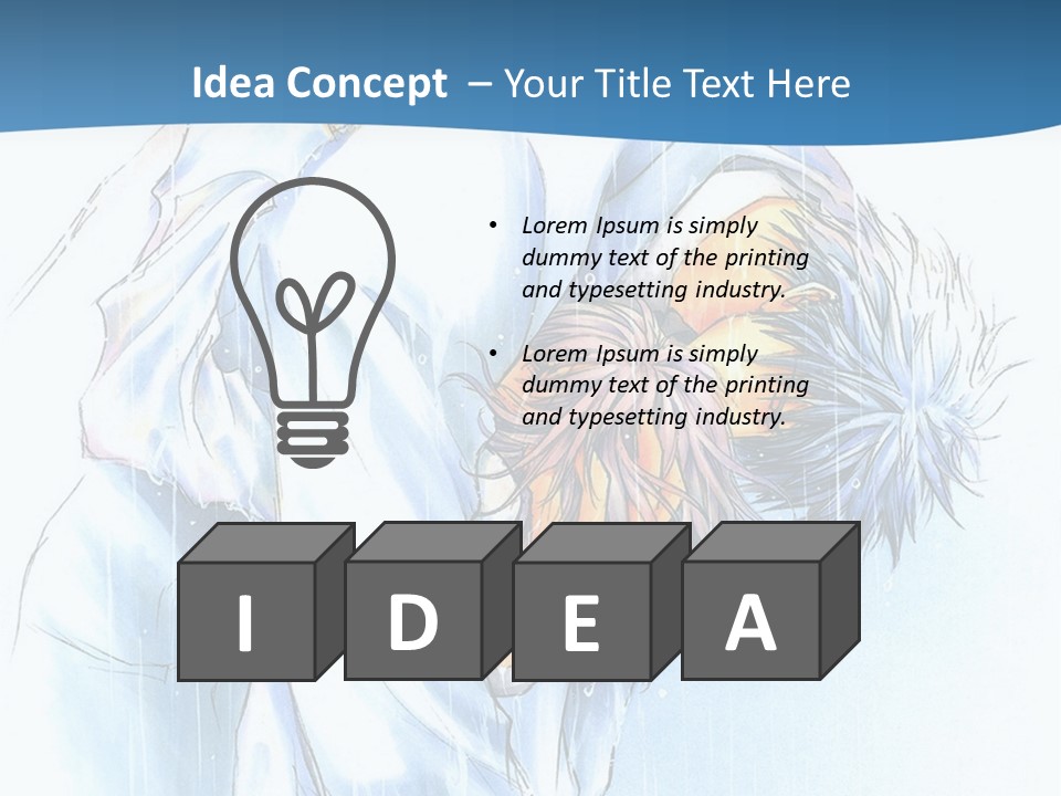 A Man Sleeping On A Bed With His Head In His Hands PowerPoint Template