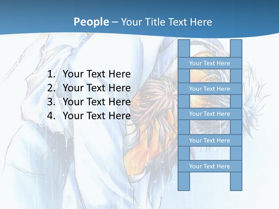 A Man Sleeping On A Bed With His Head In His Hands PowerPoint Template