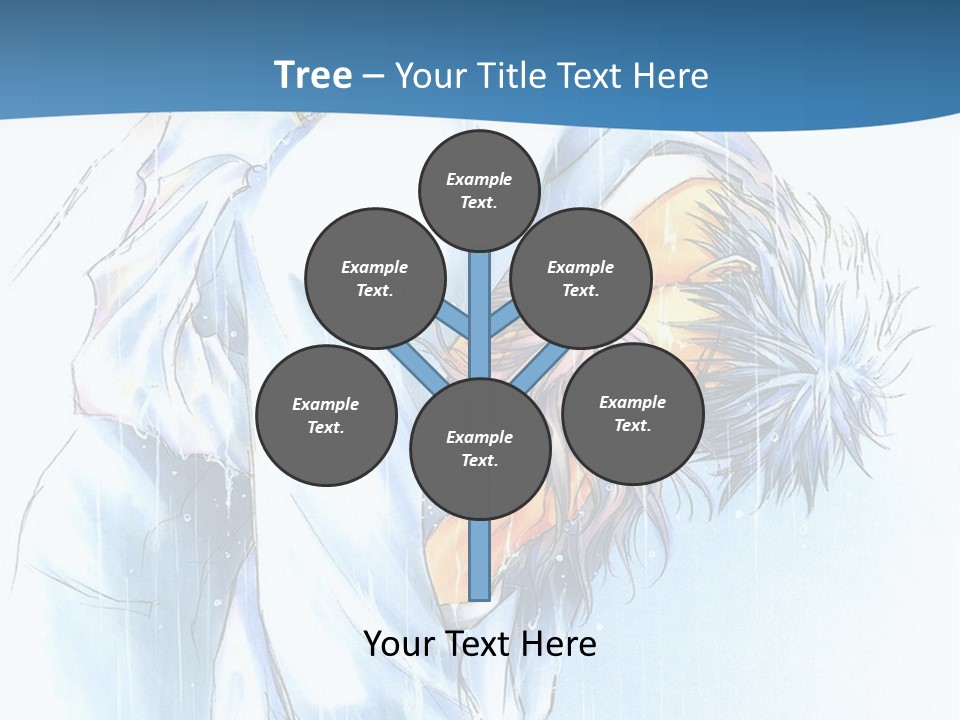 A Man Sleeping On A Bed With His Head In His Hands PowerPoint Template