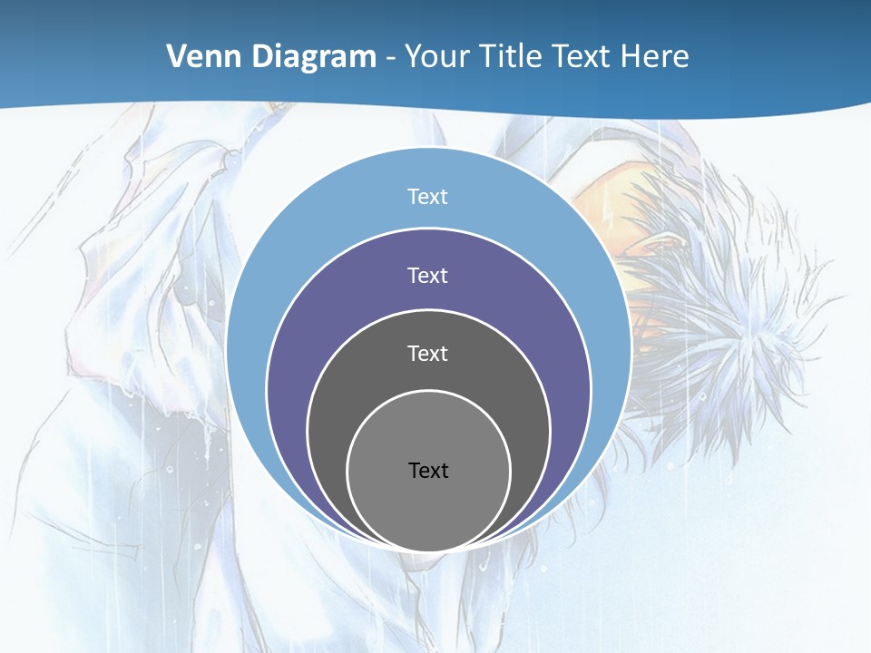 A Man Sleeping On A Bed With His Head In His Hands PowerPoint Template