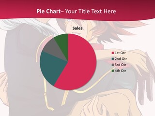 A Couple Of Anime Characters Hugging Each Other PowerPoint Template