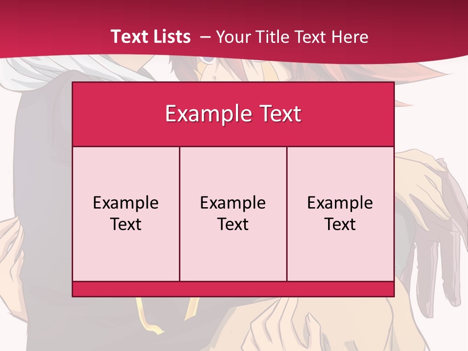 A Couple Of Anime Characters Hugging Each Other PowerPoint Template