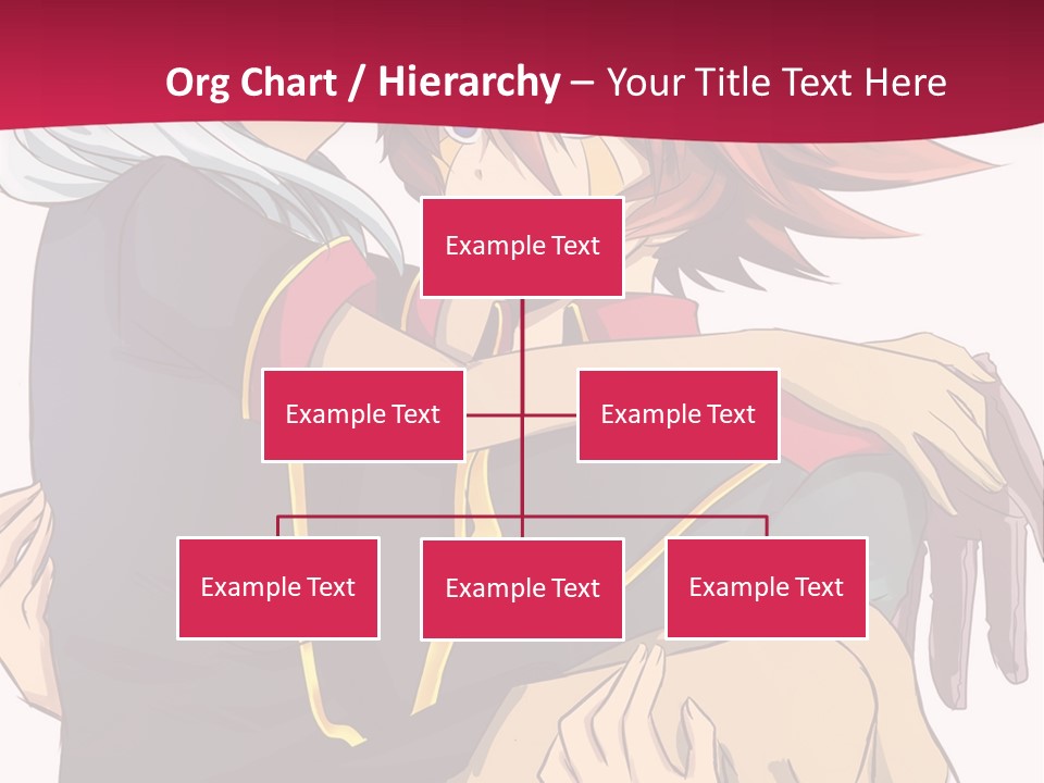 A Couple Of Anime Characters Hugging Each Other PowerPoint Template
