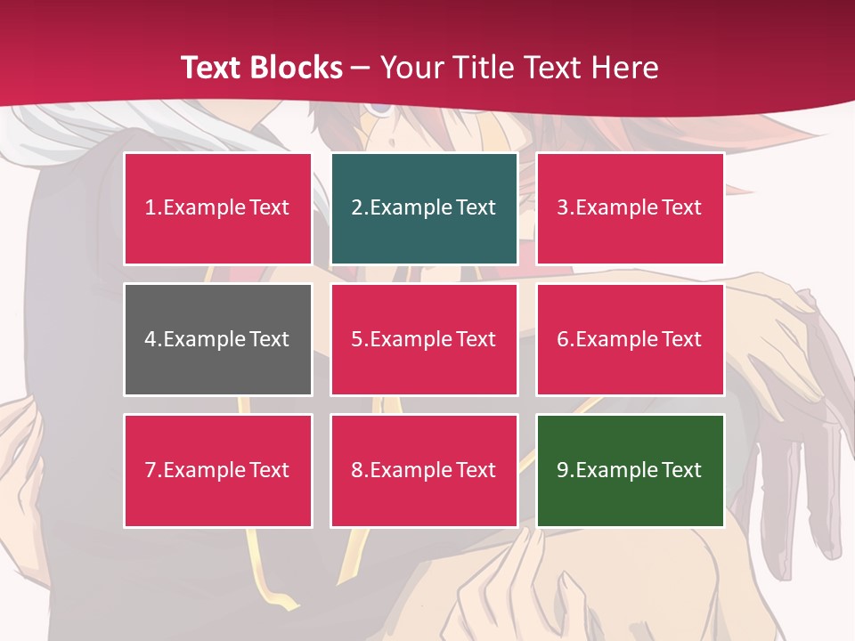 A Couple Of Anime Characters Hugging Each Other PowerPoint Template