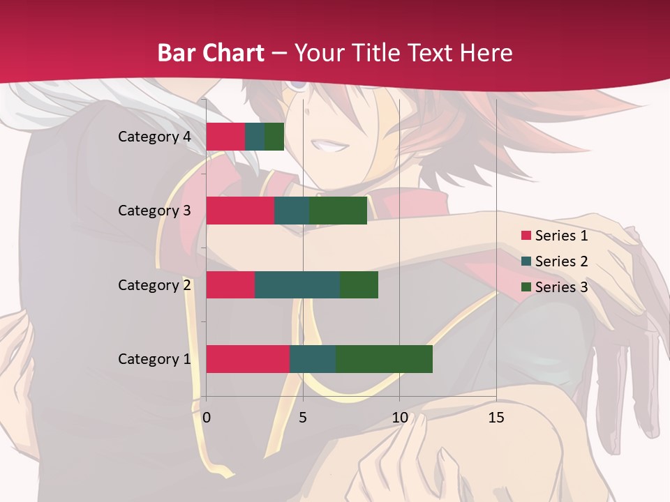 A Couple Of Anime Characters Hugging Each Other PowerPoint Template
