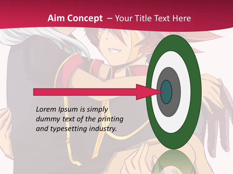 A Couple Of Anime Characters Hugging Each Other PowerPoint Template