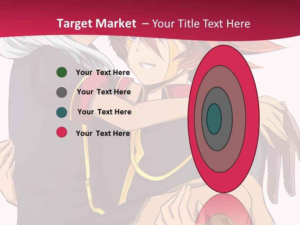 A Couple Of Anime Characters Hugging Each Other PowerPoint Template