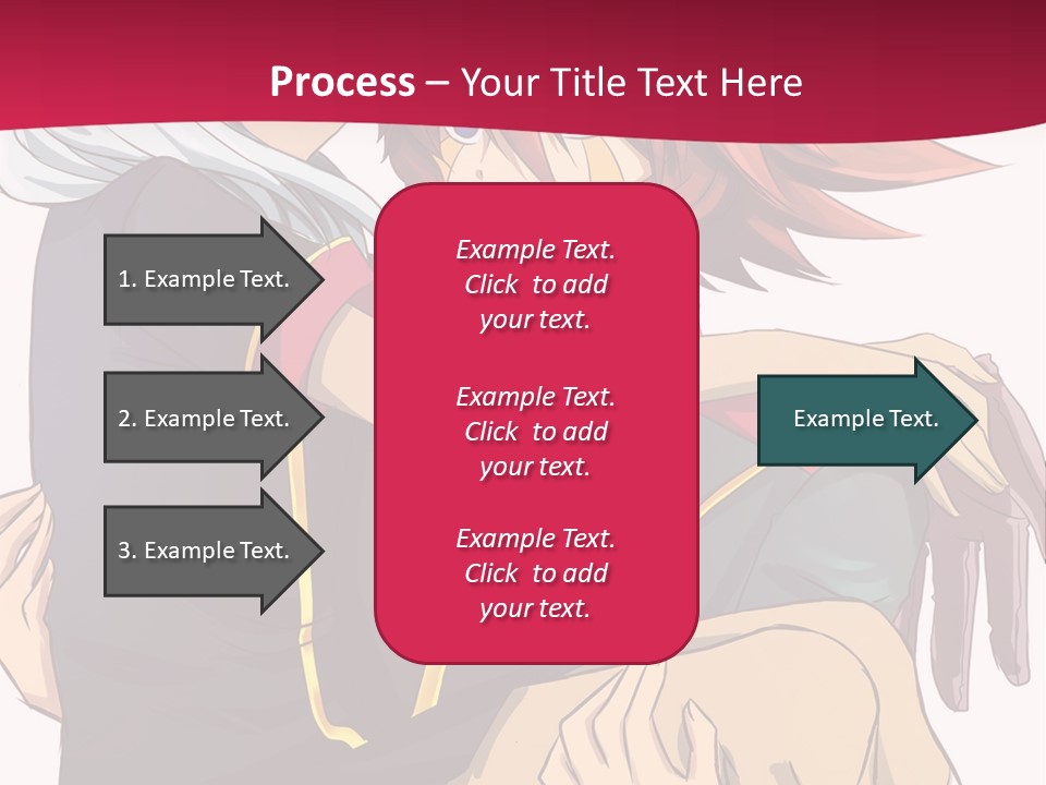 A Couple Of Anime Characters Hugging Each Other PowerPoint Template