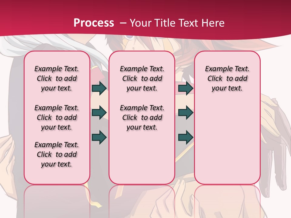 A Couple Of Anime Characters Hugging Each Other PowerPoint Template