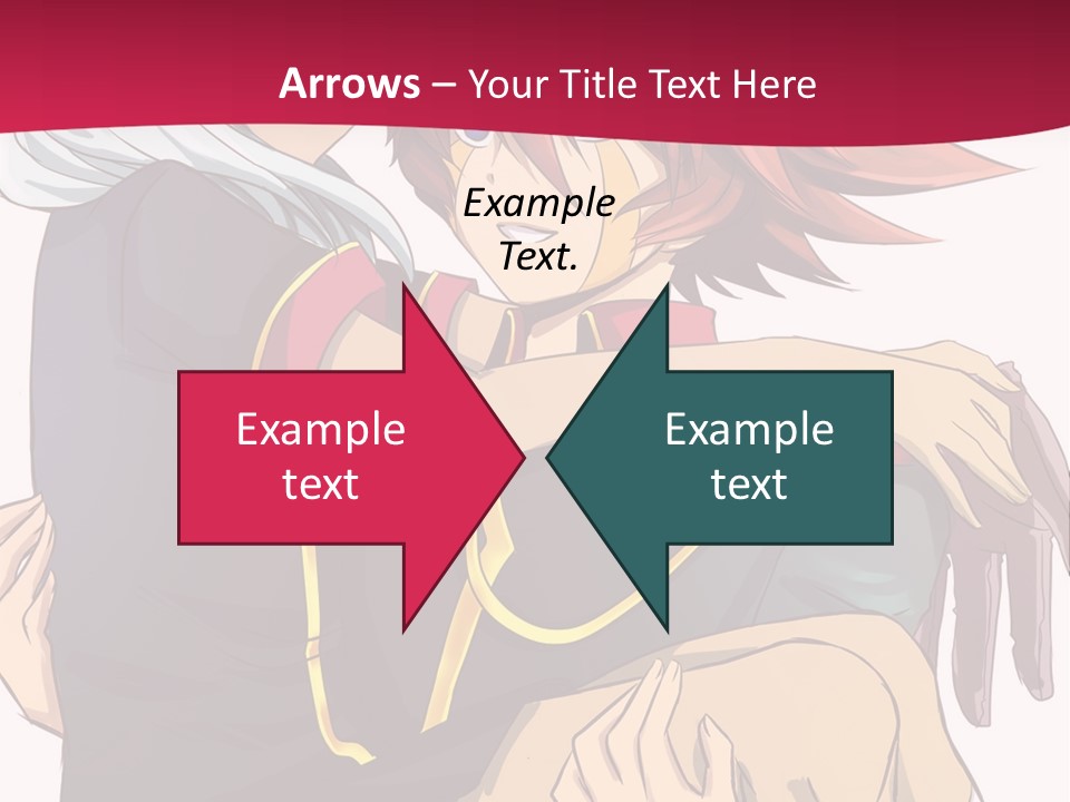 A Couple Of Anime Characters Hugging Each Other PowerPoint Template