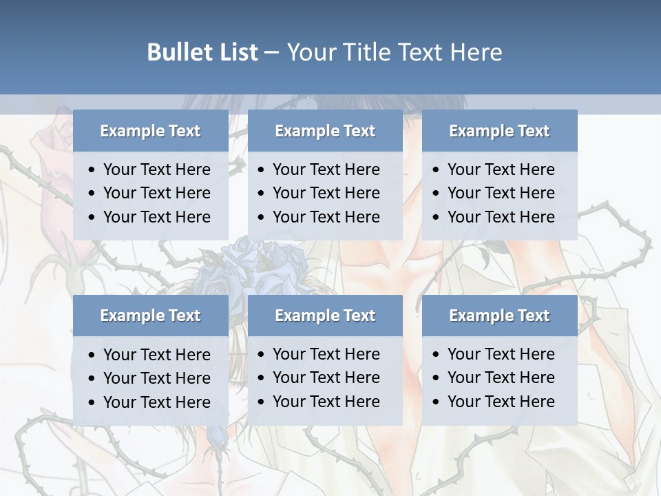 A Man And A Woman Holding Flowers Powerpoint Template PowerPoint Template