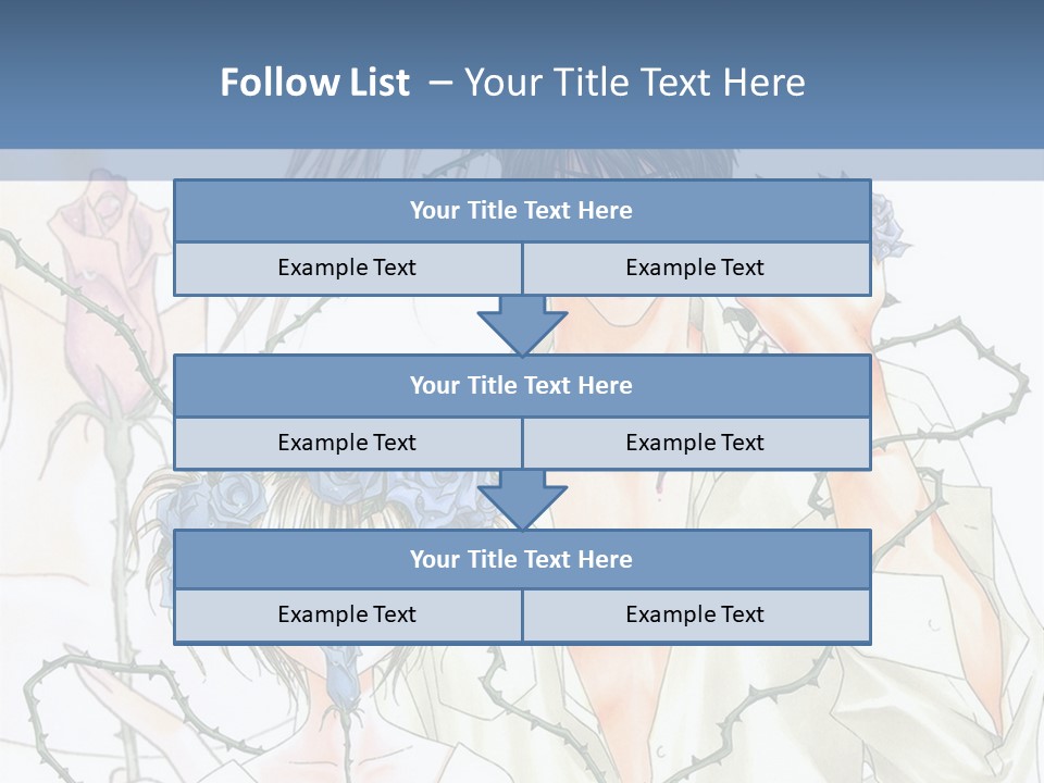 A Man And A Woman Holding Flowers Powerpoint Template PowerPoint Template