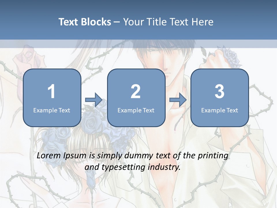 A Man And A Woman Holding Flowers Powerpoint Template PowerPoint Template