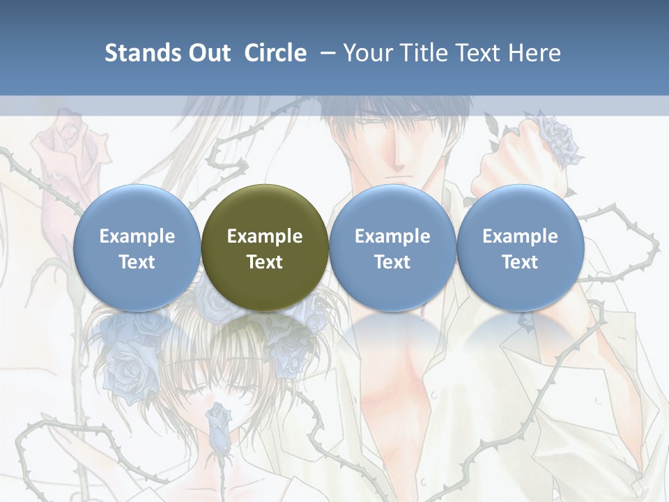 A Man And A Woman Holding Flowers Powerpoint Template PowerPoint Template