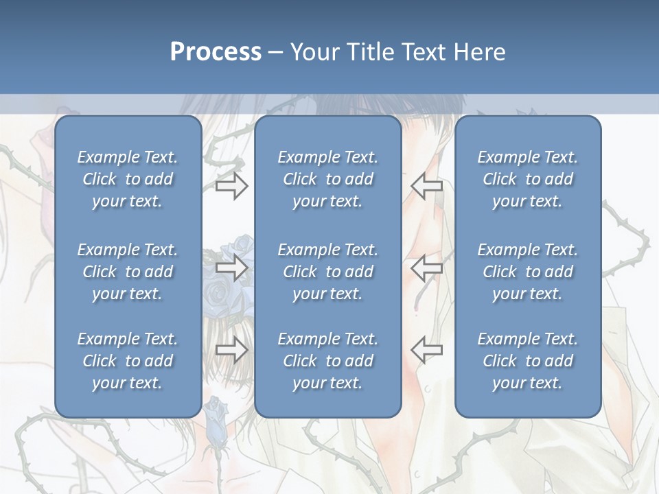 A Man And A Woman Holding Flowers Powerpoint Template PowerPoint Template