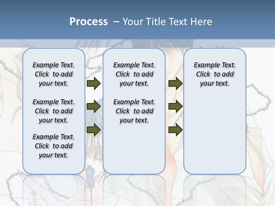 A Man And A Woman Holding Flowers Powerpoint Template PowerPoint Template