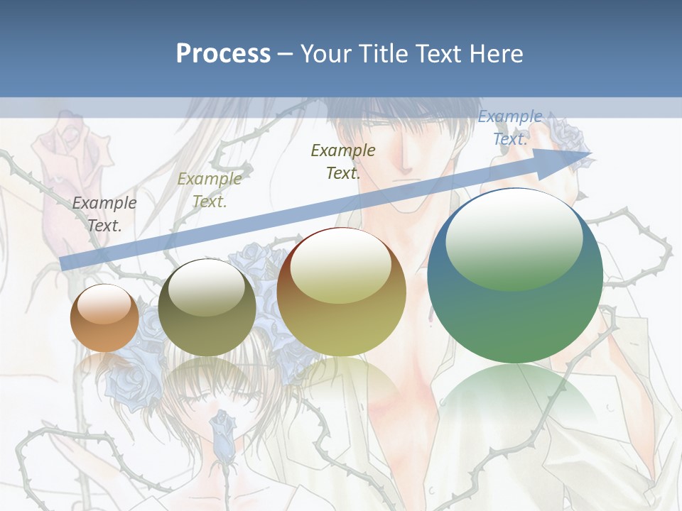 A Man And A Woman Holding Flowers Powerpoint Template PowerPoint Template