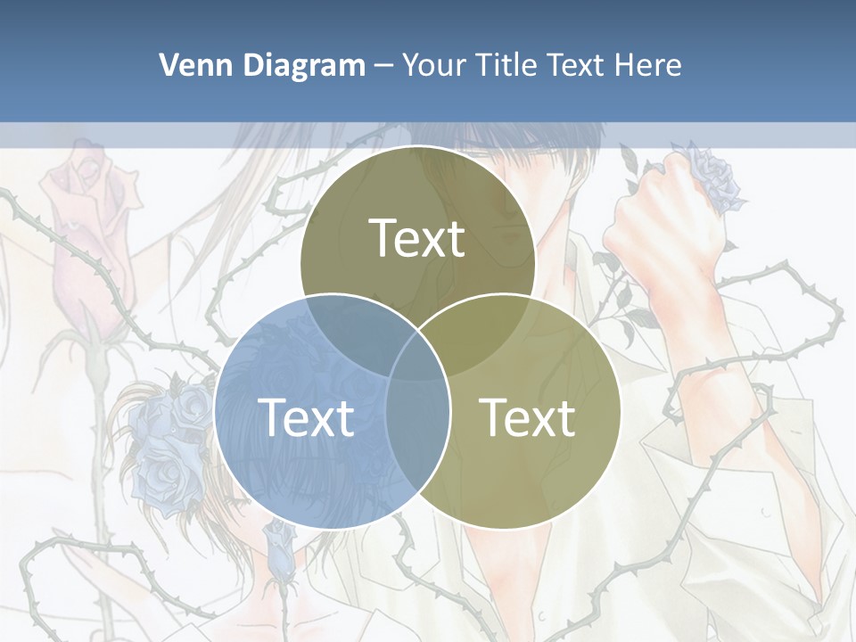 A Man And A Woman Holding Flowers Powerpoint Template PowerPoint Template