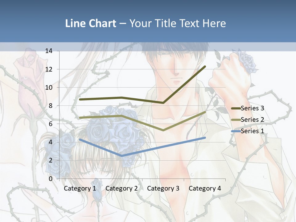 A Man And A Woman Holding Flowers Powerpoint Template PowerPoint Template