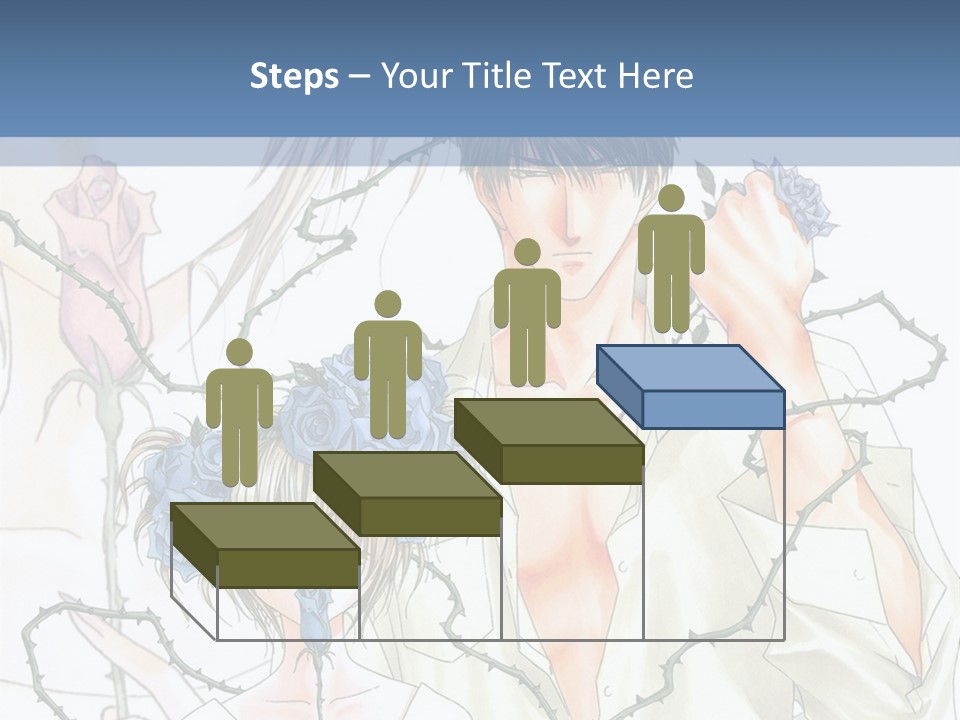 A Man And A Woman Holding Flowers Powerpoint Template PowerPoint Template