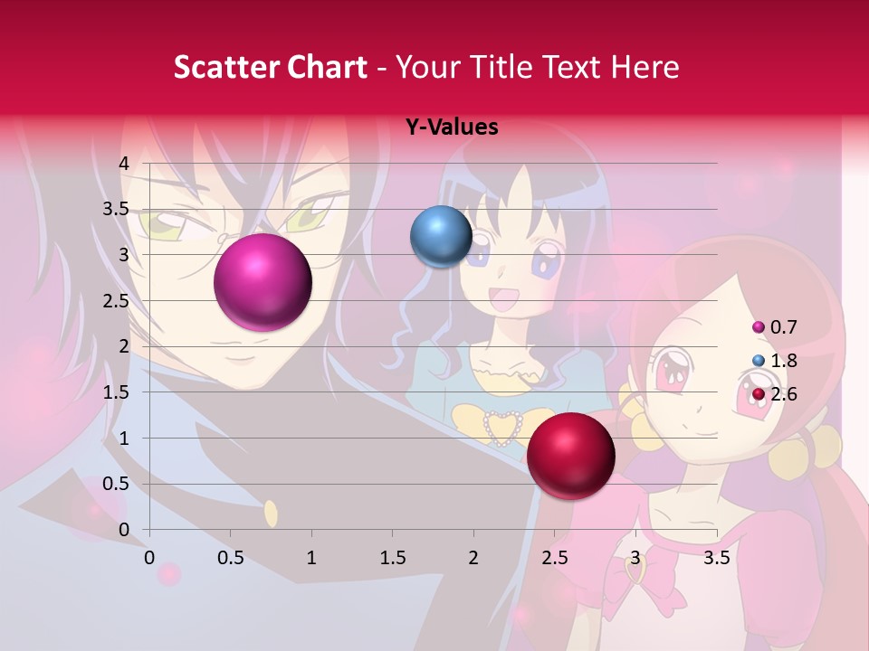 A Group Of Anime Characters With A Purple Background PowerPoint Template