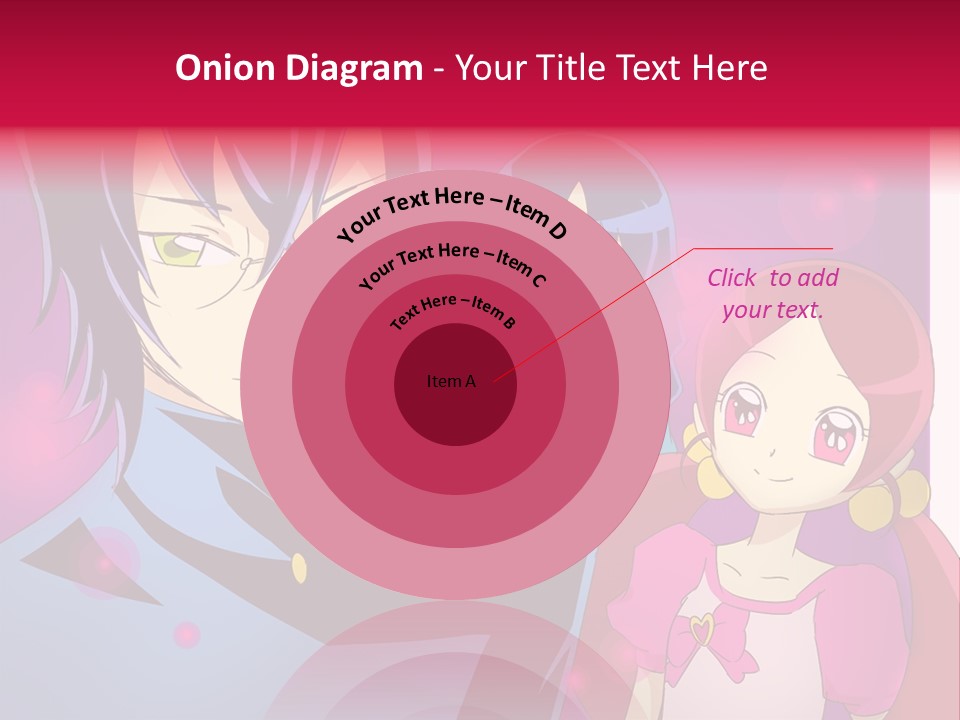 A Group Of Anime Characters With A Purple Background PowerPoint Template