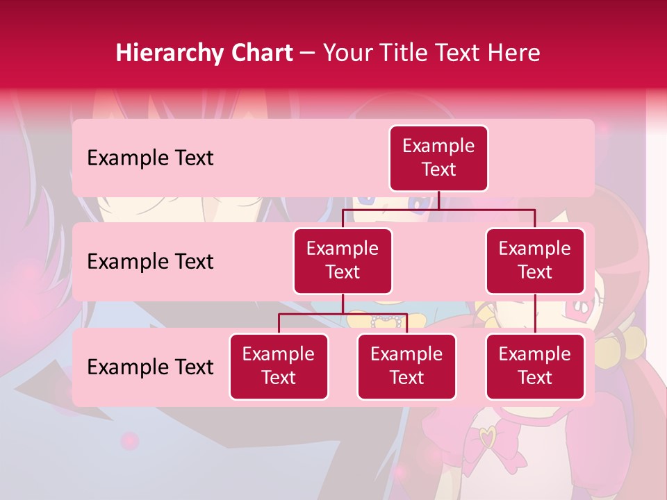 A Group Of Anime Characters With A Purple Background PowerPoint Template