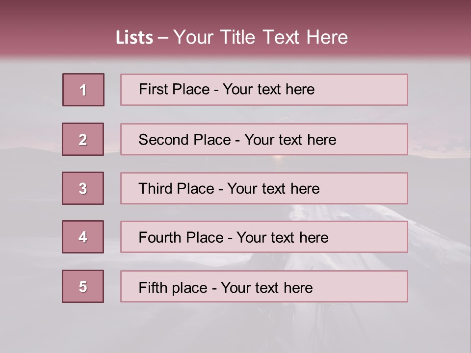 A Snowy Landscape With A Sunset In The Background PowerPoint Template