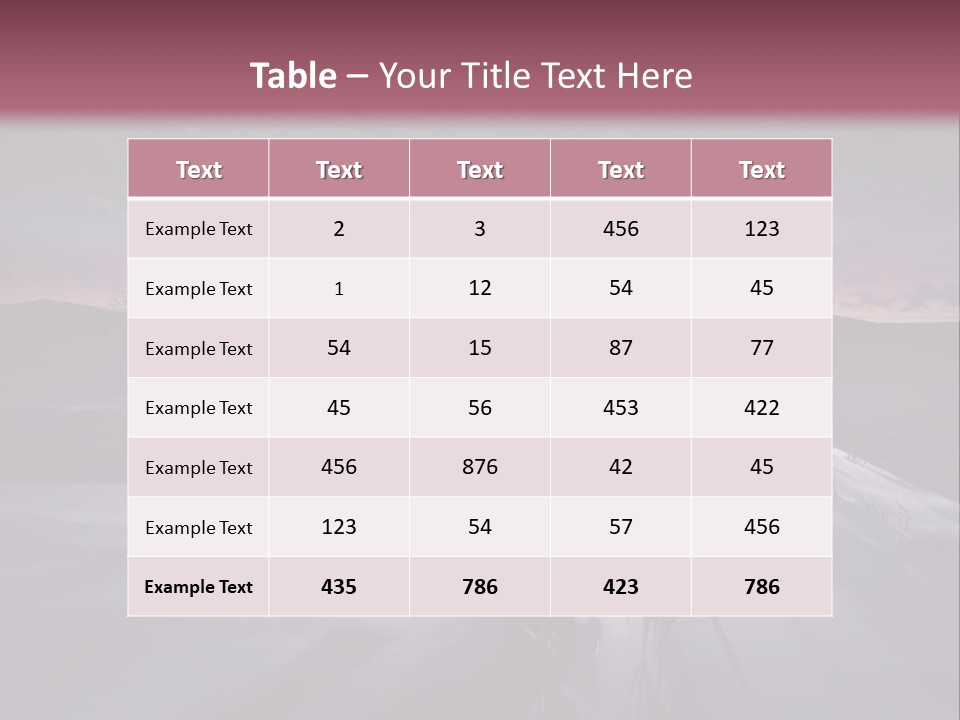 A Snowy Landscape With A Sunset In The Background PowerPoint Template