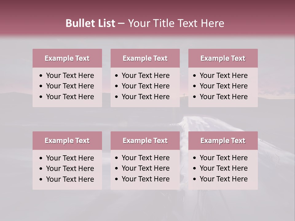 A Snowy Landscape With A Sunset In The Background PowerPoint Template