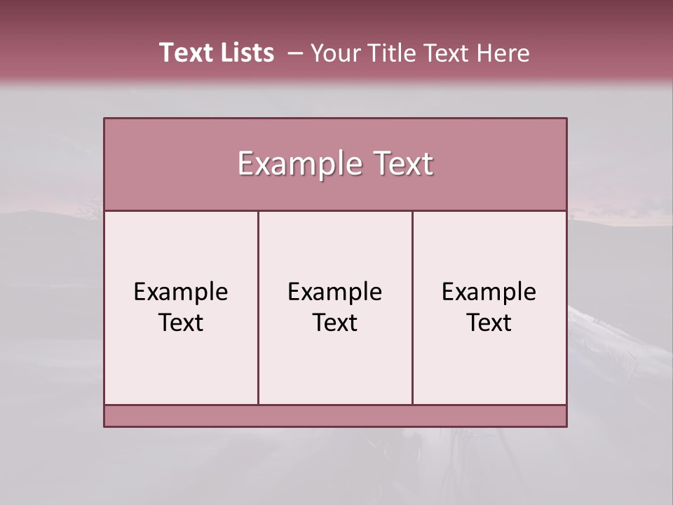 A Snowy Landscape With A Sunset In The Background PowerPoint Template