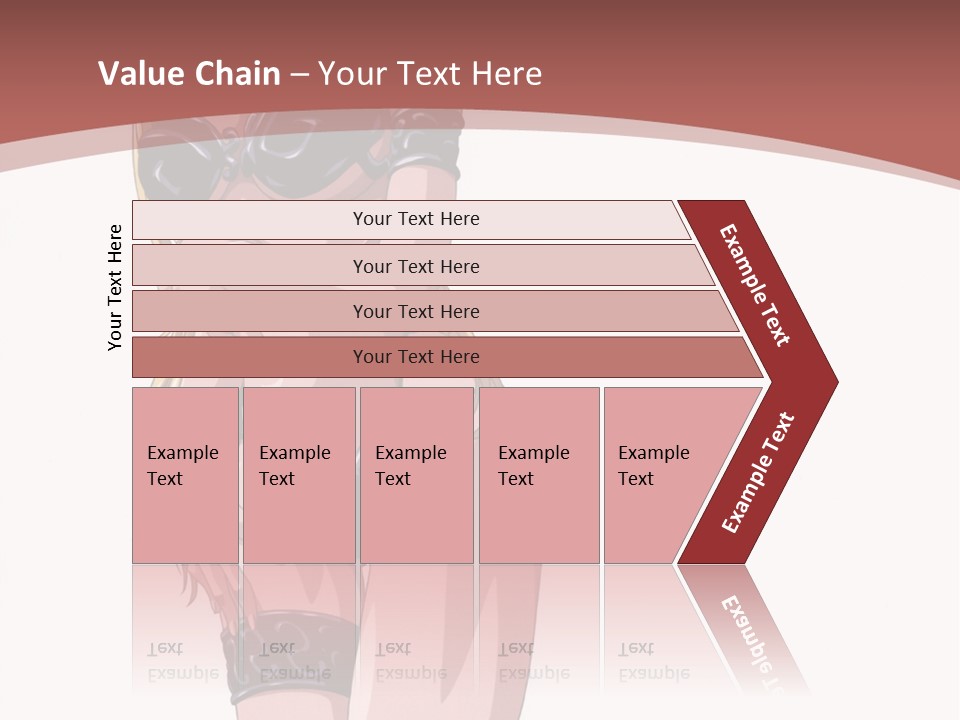 A Woman In Lingerie Posing For The Camera PowerPoint Template