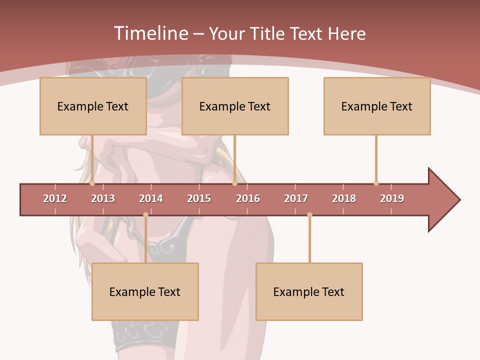 A Woman In Lingerie Posing For The Camera PowerPoint Template
