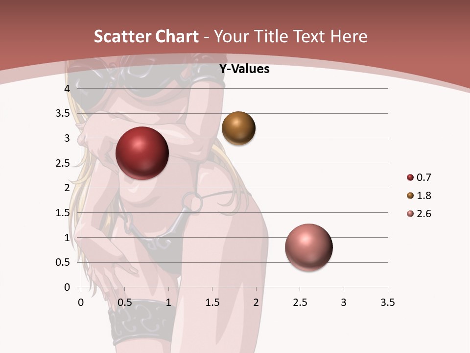 A Woman In Lingerie Posing For The Camera PowerPoint Template