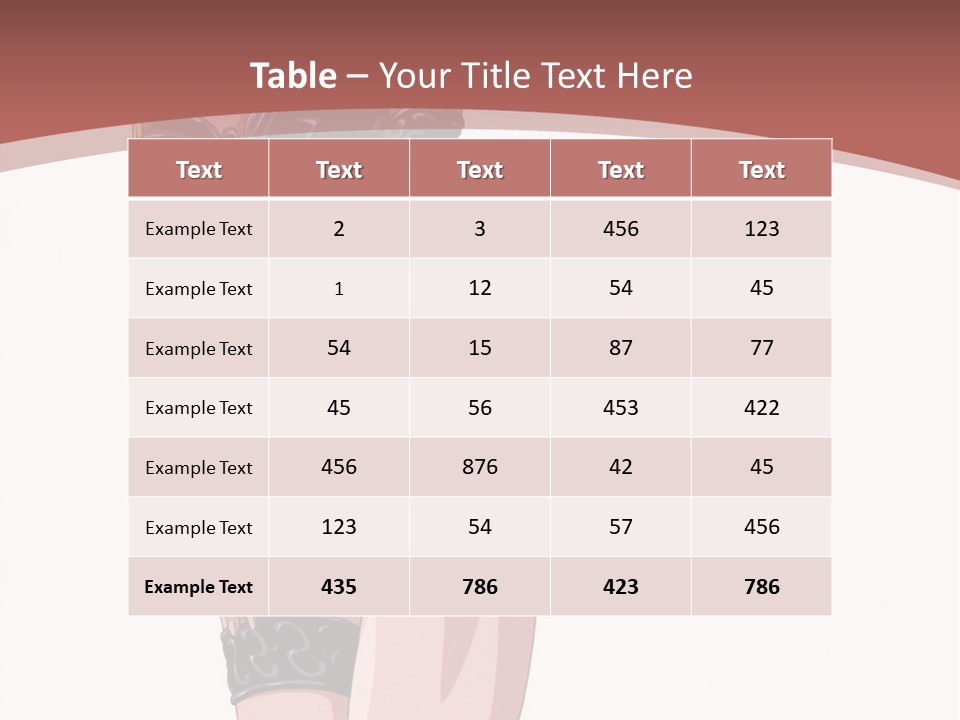 A Woman In Lingerie Posing For The Camera PowerPoint Template