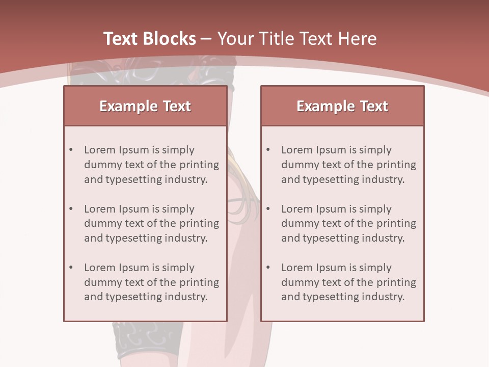 A Woman In Lingerie Posing For The Camera PowerPoint Template