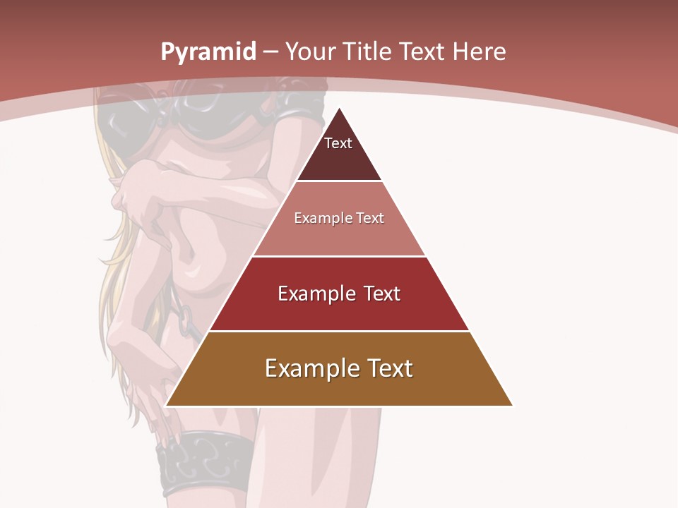 A Woman In Lingerie Posing For The Camera PowerPoint Template