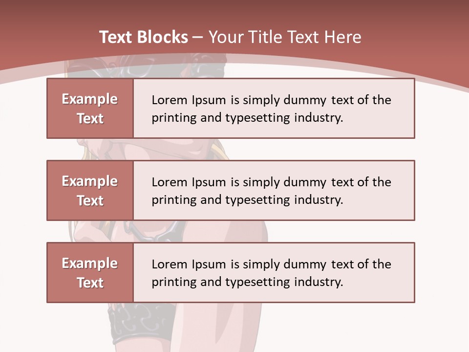 A Woman In Lingerie Posing For The Camera PowerPoint Template
